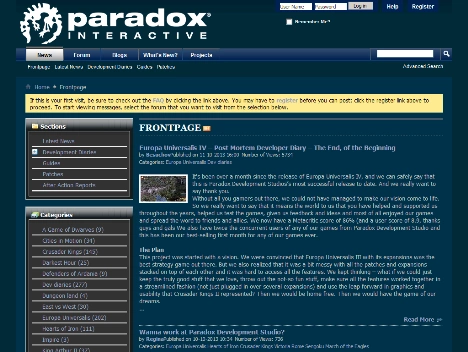 Paradox Interactive Forums